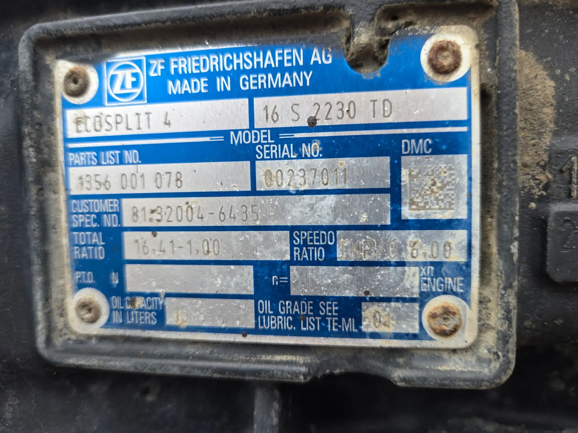 КПП Ecosplit ZF 16S 2220 TD б/у для MAN TGA - 2